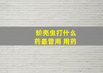 蚧壳虫打什么药最管用 用药